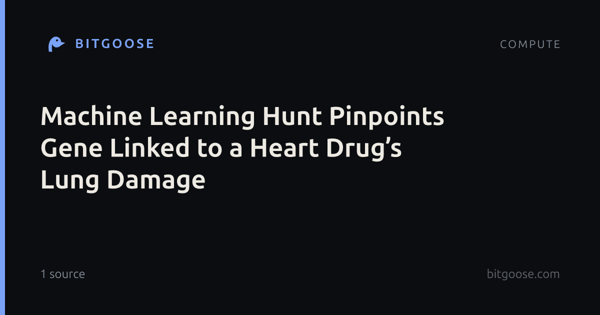Machine Learning Hunt Pinpoints Gene Linked to a Heart Drug’s Lung Damage