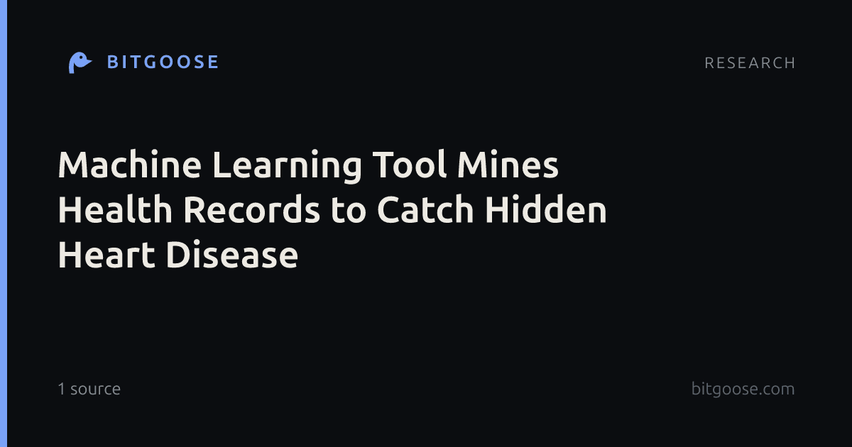 Machine Learning Tool Mines Health Records to Catch Hidden Heart Disease