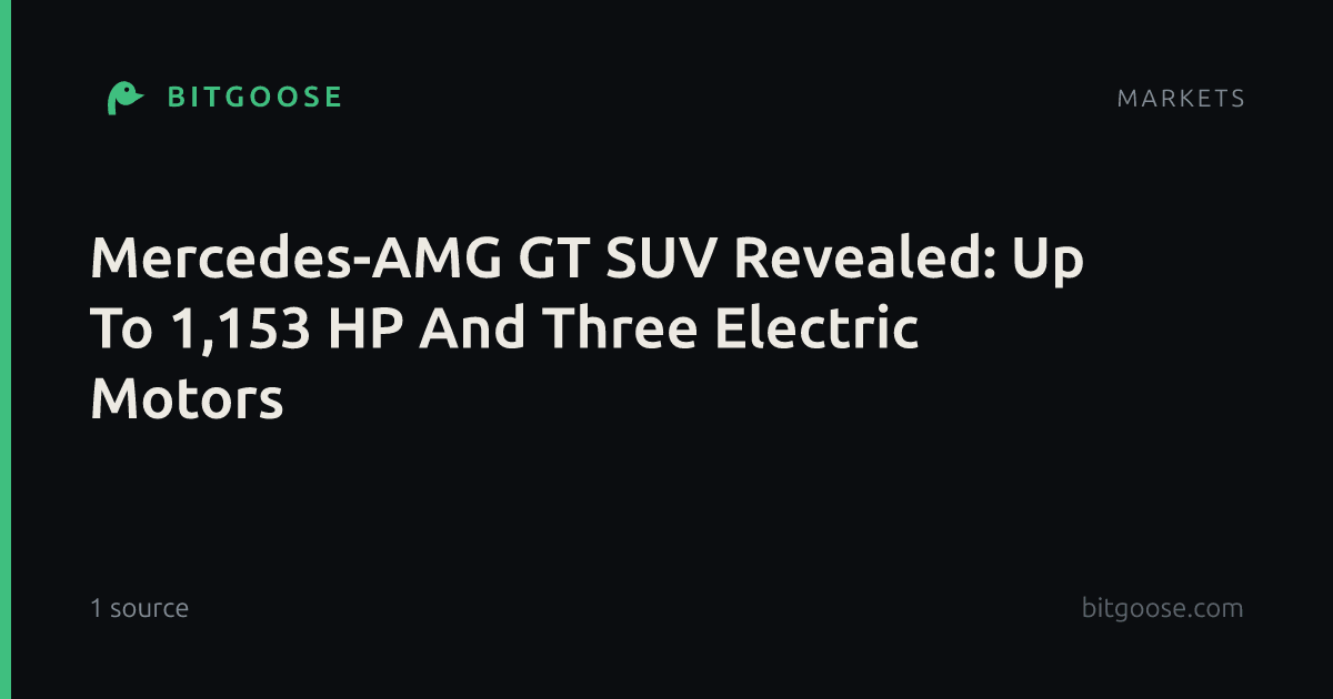 Mercedes-AMG GT SUV Revealed: Up To 1,153 HP And Three Electric Motors