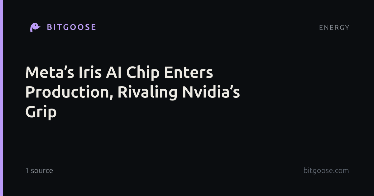Meta’s Iris AI Chip Enters Production, Rivaling Nvidia’s Grip