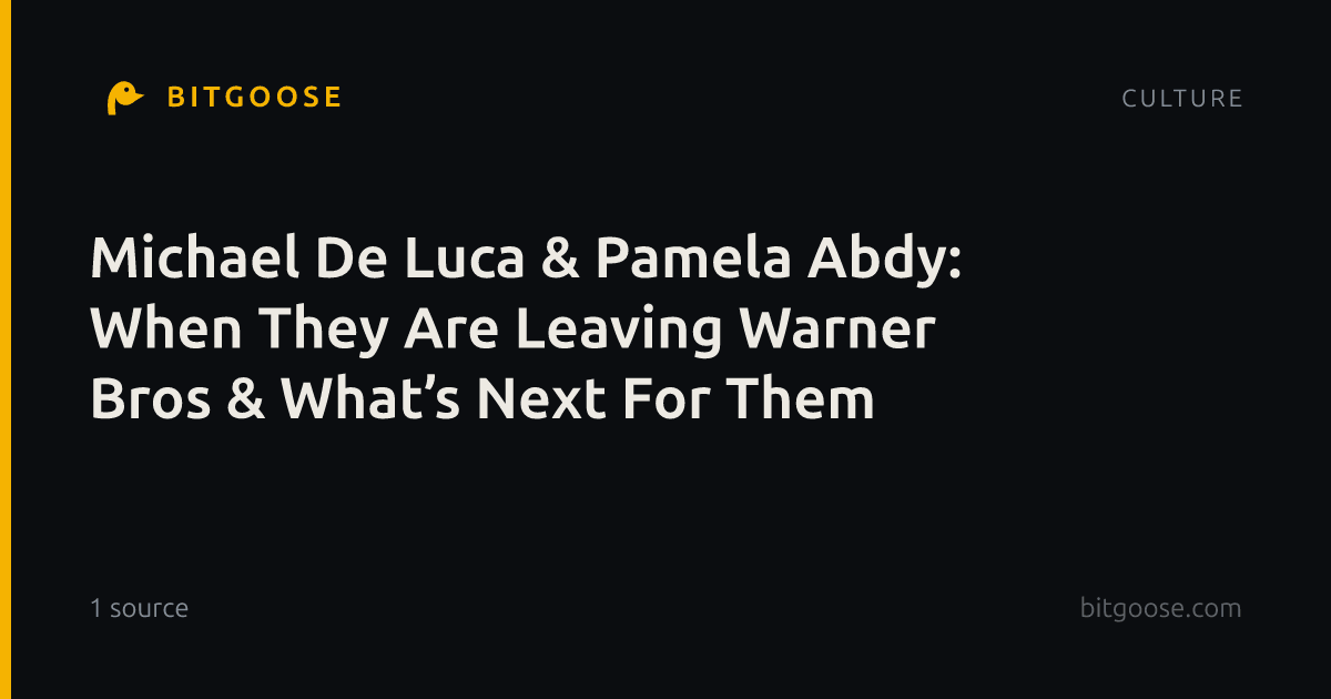 Michael De Luca & Pamela Abdy: When They Are Leaving Warner Bros & What’s Next For Them