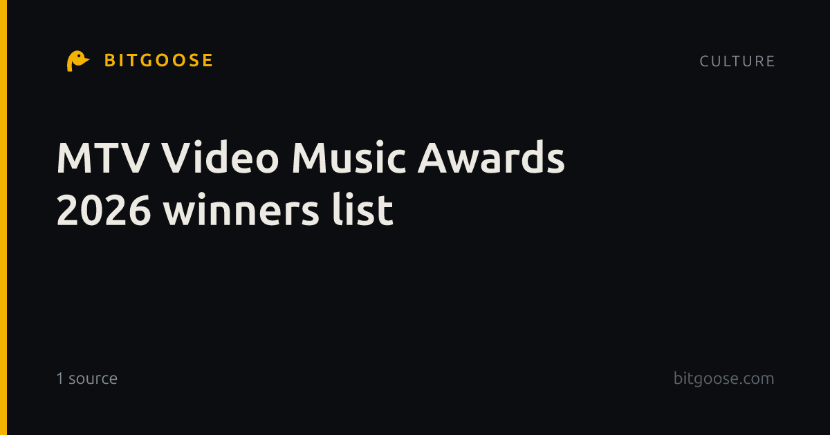 MTV Video Music Awards 2026 winners list