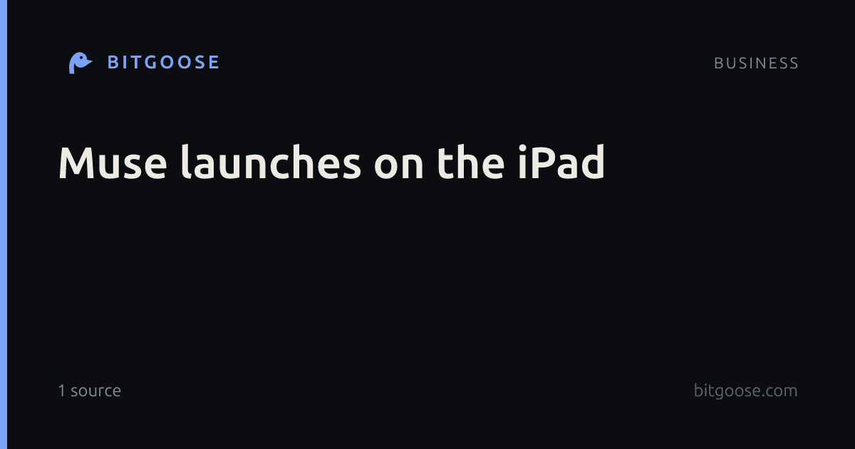Muse launches on the iPad
