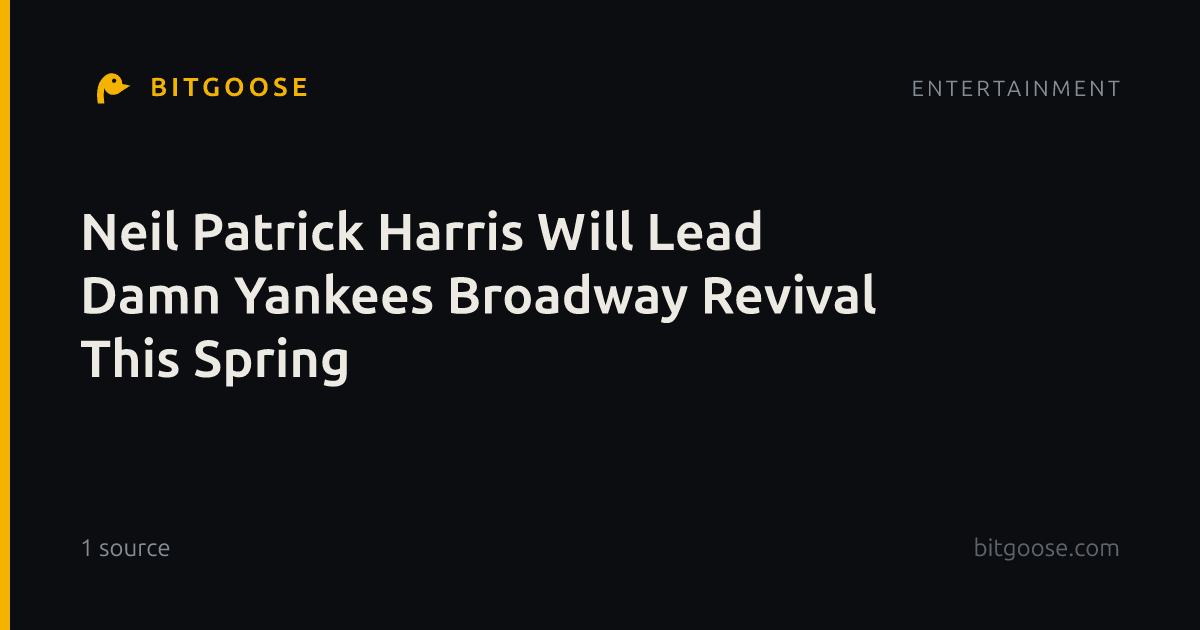 Neil Patrick Harris Will Lead Damn Yankees Broadway Revival This Spring