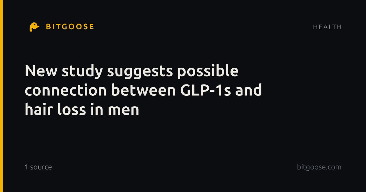 New study suggests possible connection between GLP-1s and hair loss in men