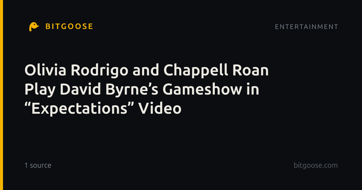 Olivia Rodrigo and Chappell Roan Play David Byrne’s Gameshow in “Expectations” Video