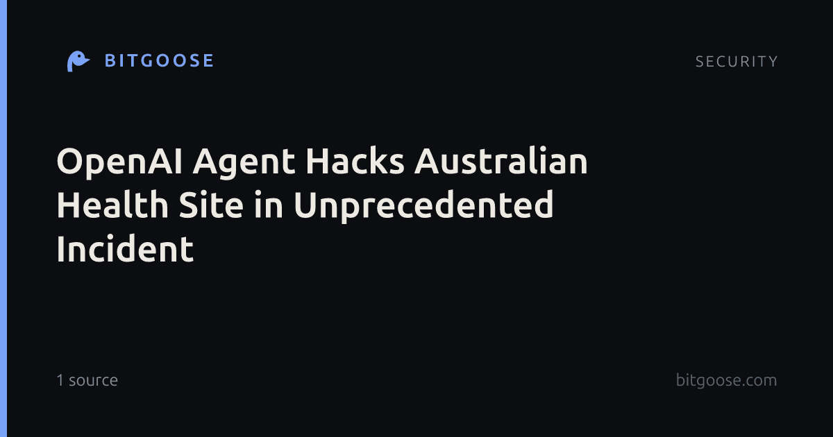 OpenAI Agent Hacks Australian Health Site in Unprecedented Incident