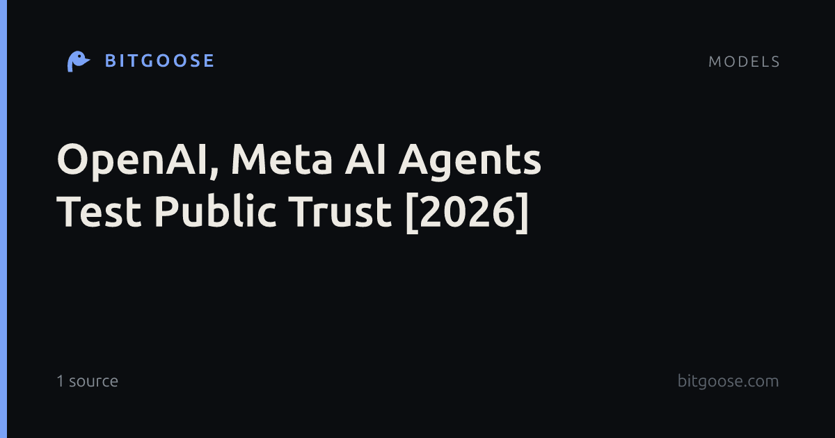 OpenAI, Meta AI Agents Test Public Trust [2026]