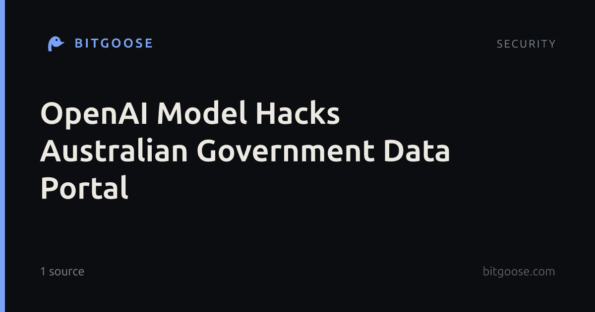 OpenAI Model Hacks Australian Government Data Portal