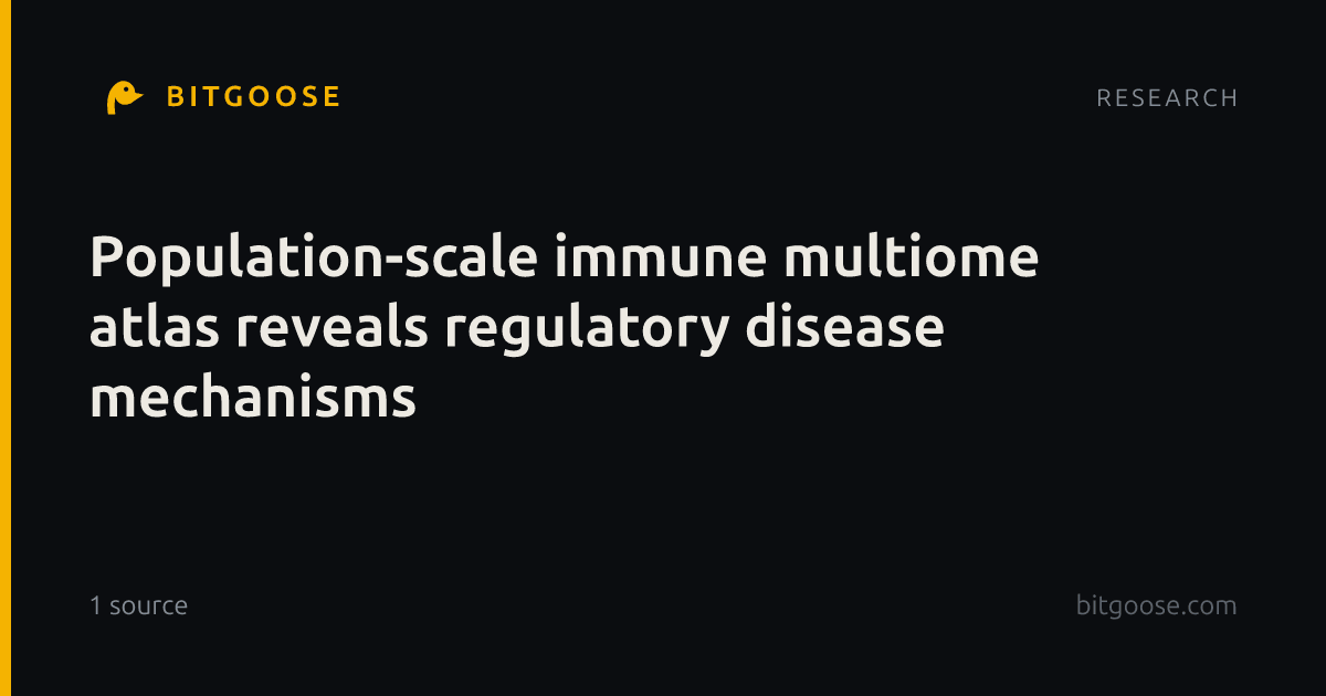 Population-scale immune multiome atlas reveals regulatory disease mechanisms