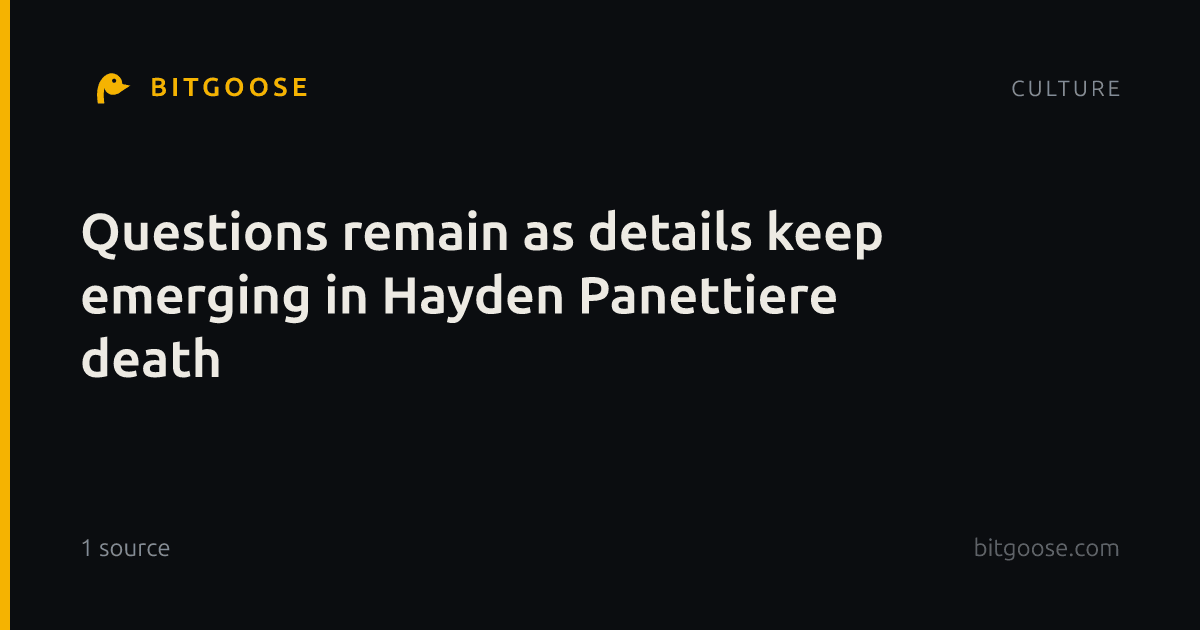 Questions remain as details keep emerging in Hayden Panettiere death