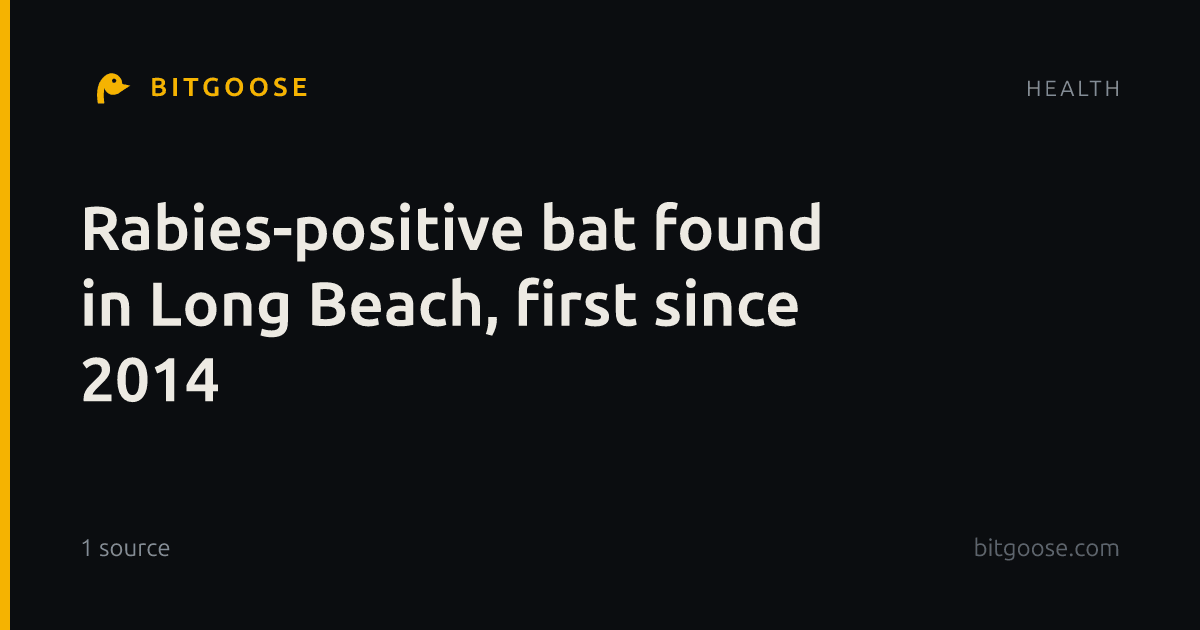 Rabies-positive bat found in Long Beach, first since 2014