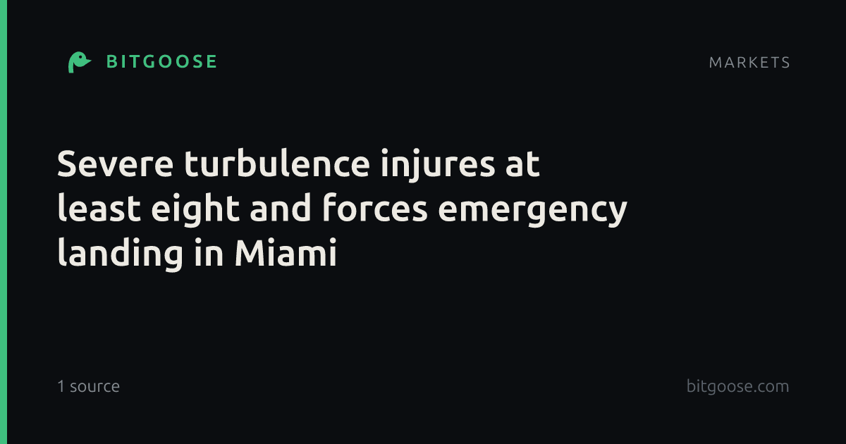 Severe turbulence injures at least eight and forces emergency landing in Miami