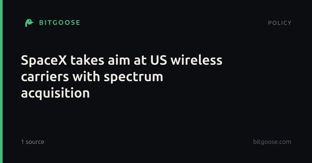 SpaceX takes aim at US wireless carriers with spectrum acquisition