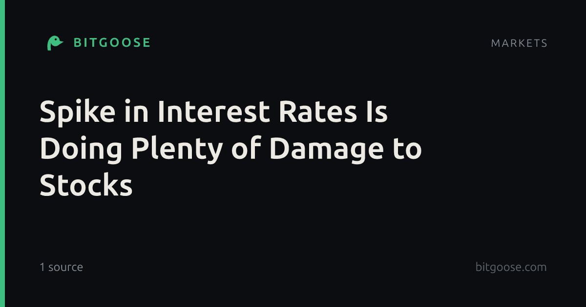 Spike in Interest Rates Is Doing Plenty of Damage to Stocks