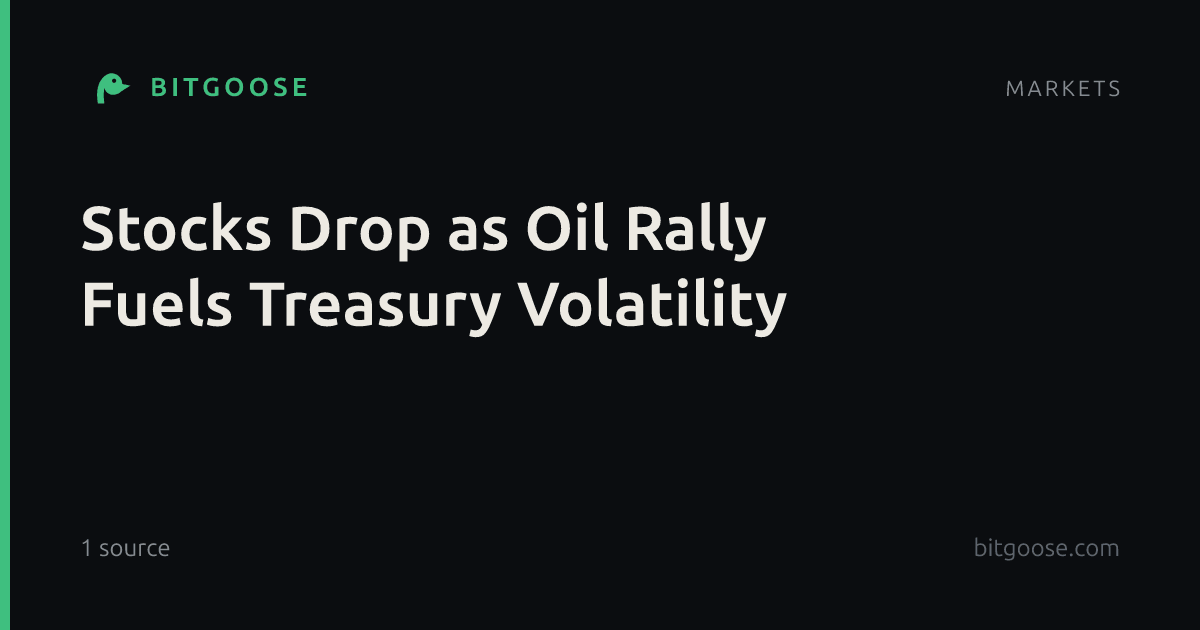 Stocks Drop as Oil Rally Fuels Treasury Volatility