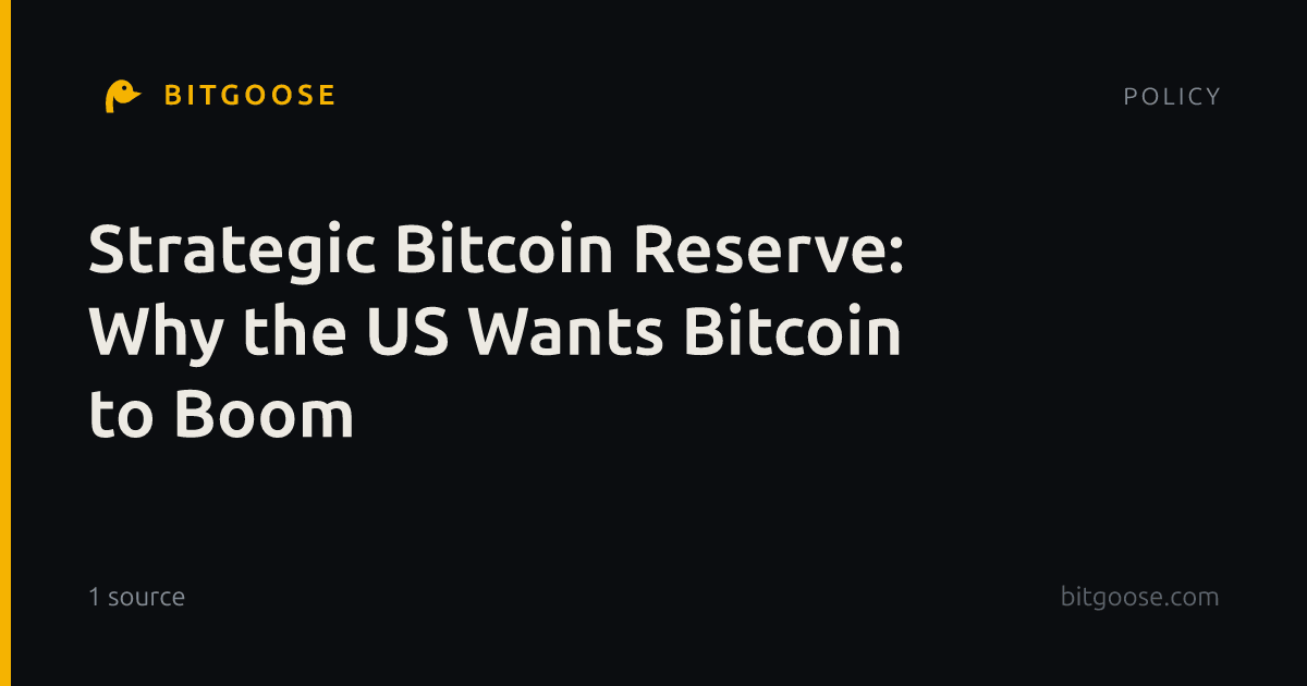 Strategic Bitcoin Reserve: Why the US Wants Bitcoin to Boom