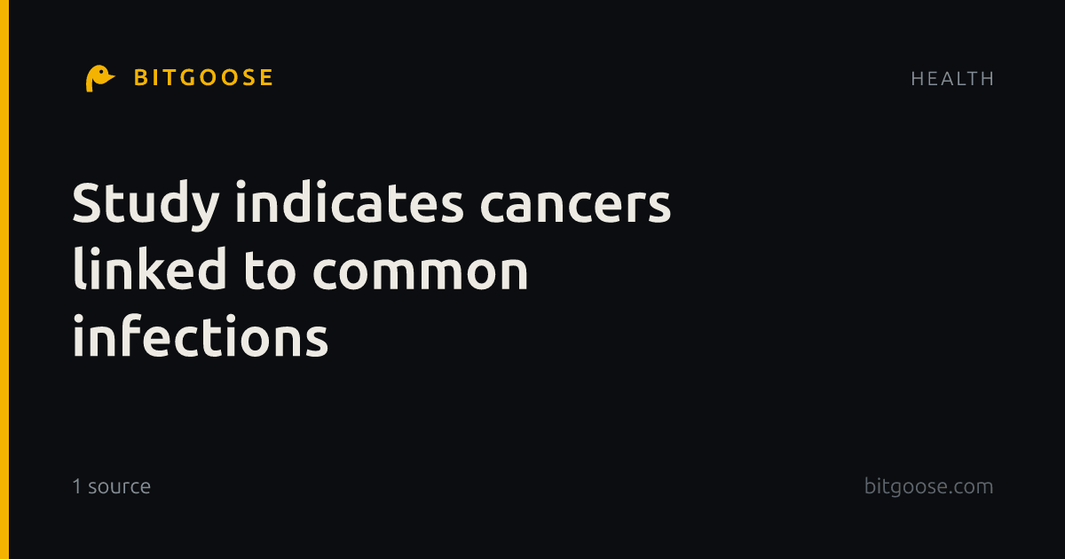 Study indicates cancers linked to common infections