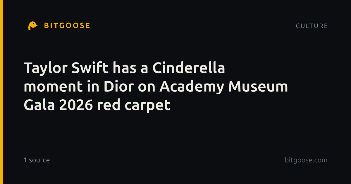 Taylor Swift has a Cinderella moment in Dior on Academy Museum Gala 2026 red carpet