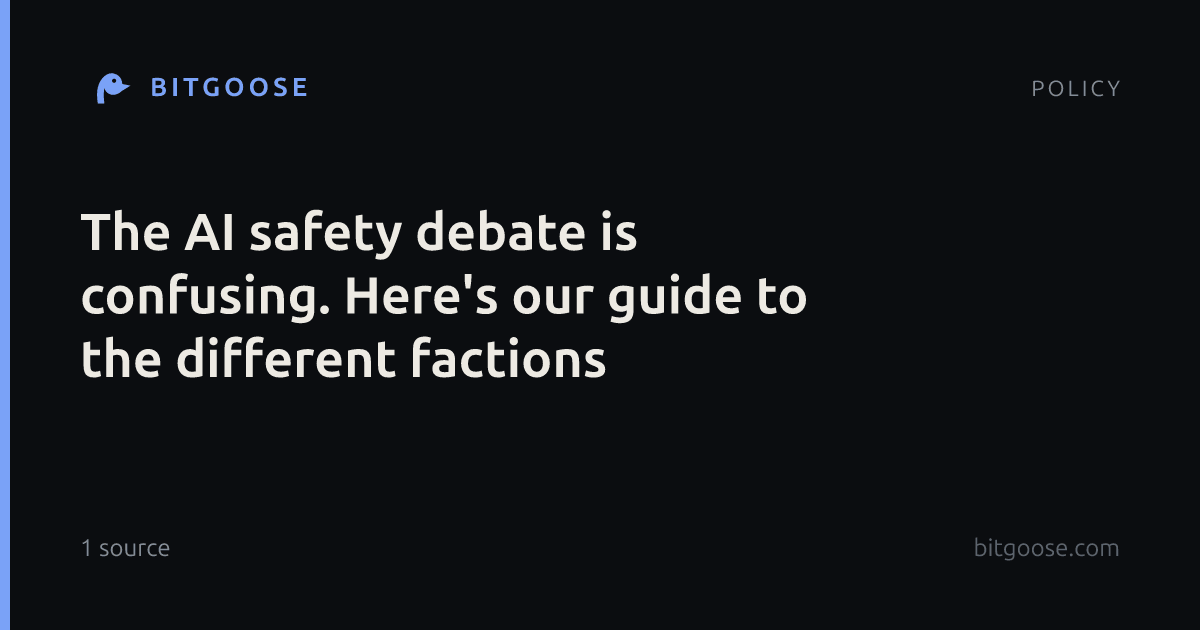 The AI safety debate is confusing. Here's our guide to the different factions