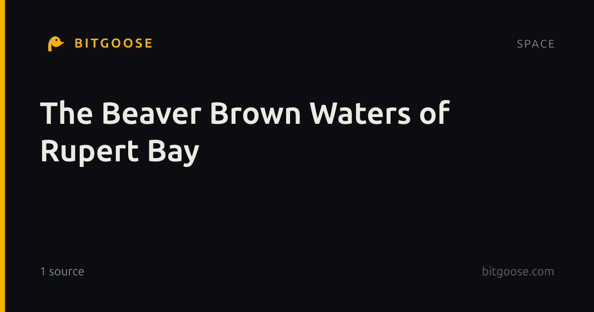The Beaver Brown Waters of Rupert Bay