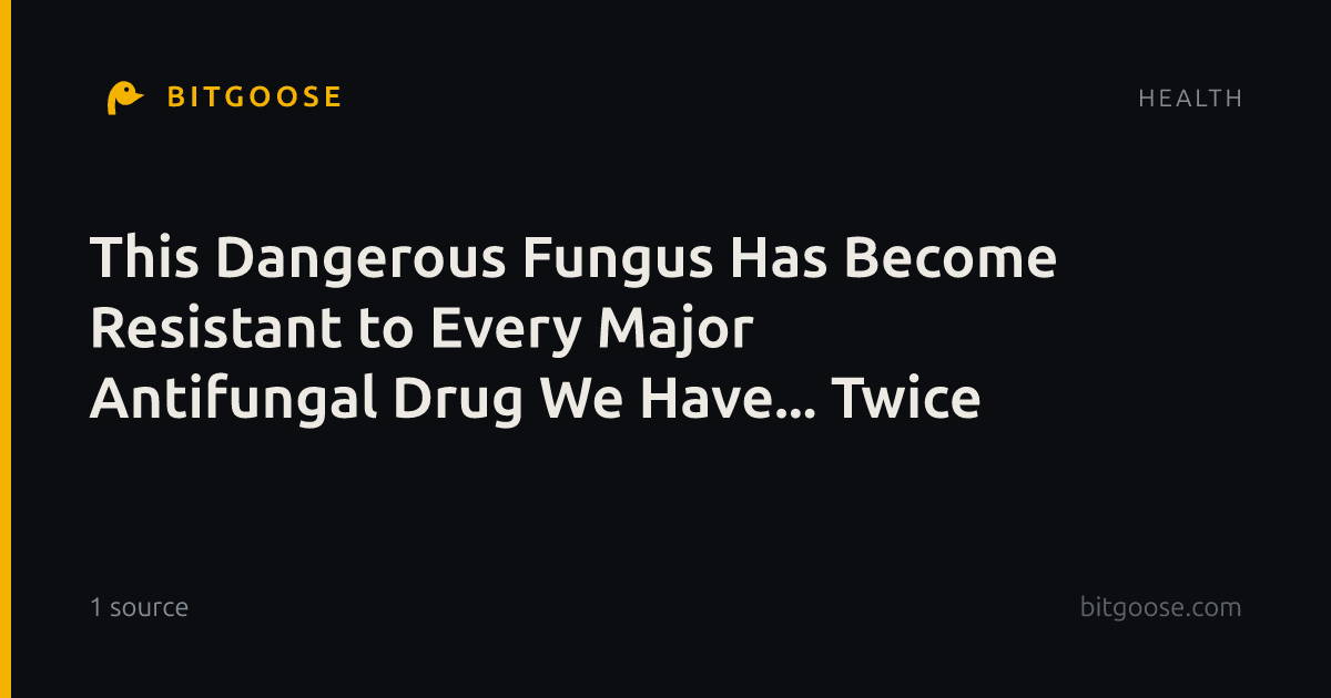 This Dangerous Fungus Has Become Resistant to Every Major Antifungal Drug We Have... Twice