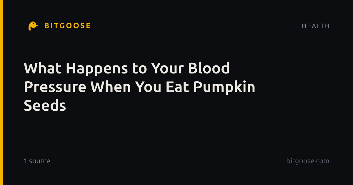 What Happens to Your Blood Pressure When You Eat Pumpkin Seeds
