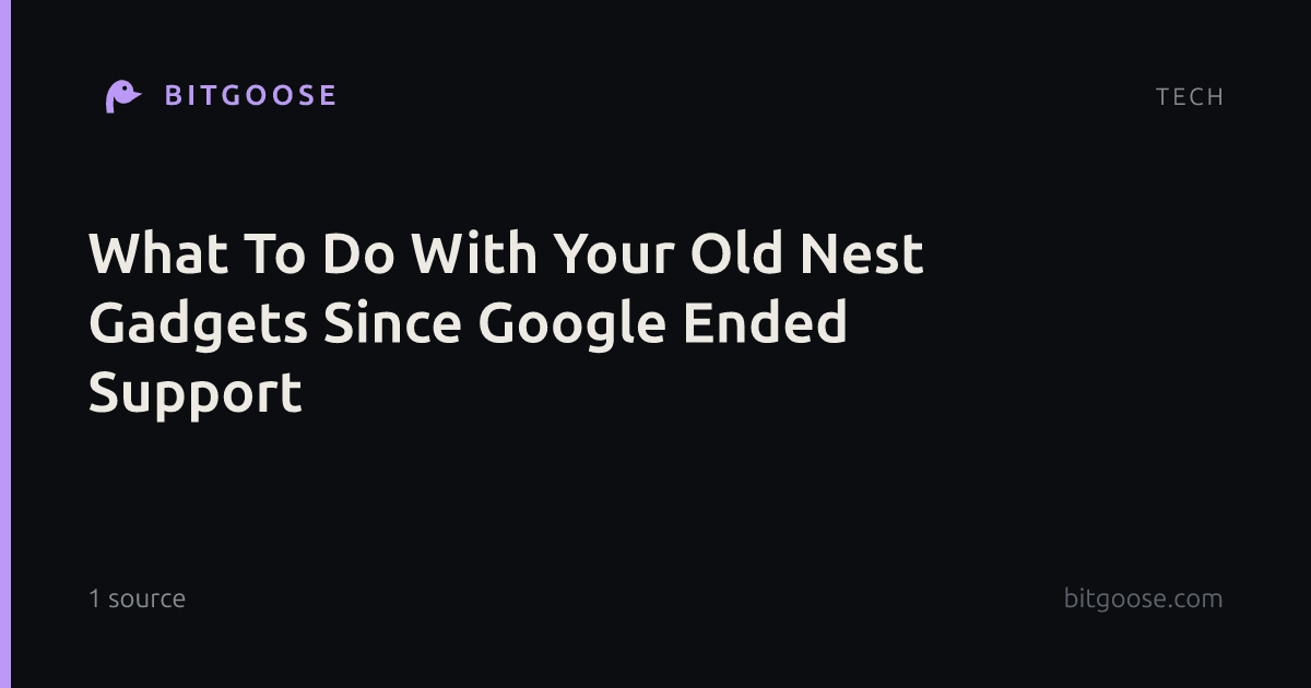 What To Do With Your Old Nest Gadgets Since Google Ended Support